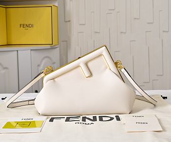 Fendi First Small bag in white 26x9.5x18cm