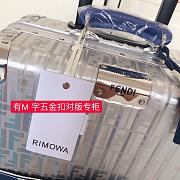 Cabin Size Trolley Aluminium trolley case with leather details  20-26-30 inch - 6