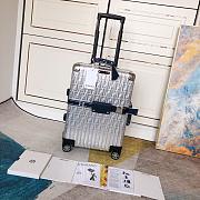 Cabin Size Trolley Aluminium trolley case with leather details  20-26-30 inch - 5