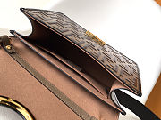 Fendi brown Leather Kan I Logo Embossed Top Handle Shoulder Bag size 25cm - 6