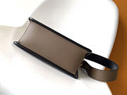 Fendi brown Leather Kan I Logo Embossed Top Handle Shoulder Bag size 25cm - 5