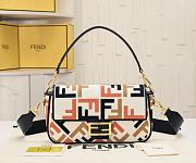 Fendi Baguette Multicolor Canvas Bag 7×6×14cm - 1