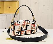 Fendi Baguette Multicolor Canvas Bag 7×6×14cm - 6
