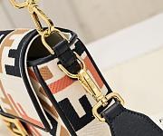 Fendi Baguette Multicolor Canvas Bag 7×6×14cm - 4