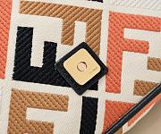 Fendi Baguette Multicolor Canvas Bag 7×6×14cm - 3