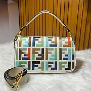 Fendi Multicolor Fabric Baguette Bag 6×5×15cm - 6