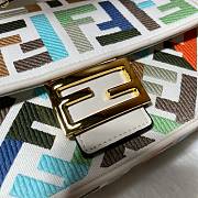 Fendi Multicolor Fabric Baguette Bag 6×5×15cm - 2