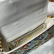 Fendi Multicolor Fabric Baguette Bag 6×5×15cm - 4