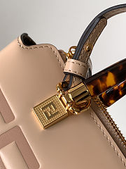 Fendi Logo By The Way Top Handle Bag Embossed Leather size 17cm - 5