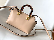 Fendi Logo By The Way Top Handle Bag Embossed Leather size 17cm - 6