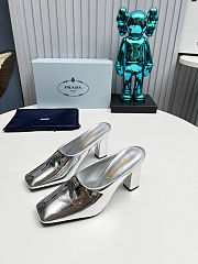 Prada Metallic leather sandals 9cm - 1