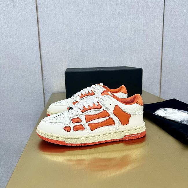 AMIRI Skel Top Low Orange White - 1