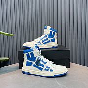 AMIRI Skel Panelled High Top White Blue - MFS002123 - 5