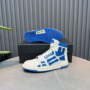 AMIRI Skel Panelled High Top White Blue - MFS002123 - 3