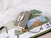Gucci Horsebit 1955 Shoulder Bag Beige White 24cm - 4