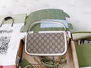 Gucci Horsebit 1955 Shoulder Bag Beige White 24cm - 3