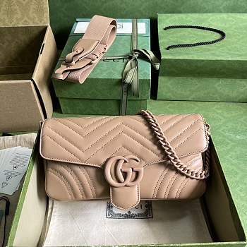 GUCCI GG Marmont Matelasse Shoulder bag Rose Pink 26.5cm