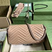 GUCCI GG Marmont Matelasse Shoulder bag Rose Pink 26.5cm - 4