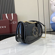 Gucci Blondie shoulder bag in black leather 26.5cm - 6