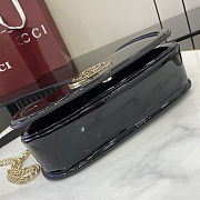 Gucci Blondie shoulder bag in black leather 26.5cm - 5