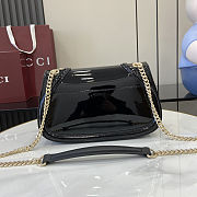 Gucci Blondie shoulder bag in black leather 26.5cm - 4