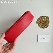 Gucci GG Marmont Matelasse Mini Bag Red 21cm - 6