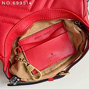 Gucci GG Marmont Matelasse Mini Bag Red 21cm - 3
