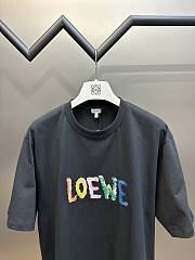 Loewe rainbow embroidered short-sleeved shirt - 5