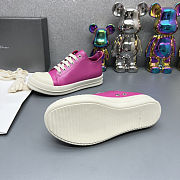 Rick Owens Low-Top Sneakers – Dark Pink Patent Leather - 5