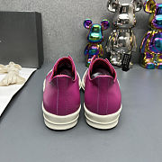 Rick Owens Low-Top Sneakers – Dark Pink Patent Leather - 3