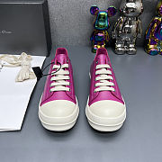 Rick Owens Low-Top Sneakers – Dark Pink Patent Leather - 2