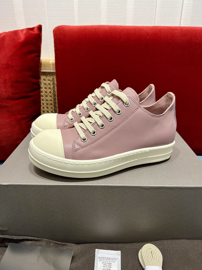 Rick Owens Low-Top Sneakers – Light Patent Leather - 1