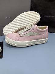 Rick Owens Low-Top Sneakers – Light Pink Canvas - 6