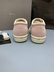 Rick Owens Low-Top Sneakers – Light Pink Canvas - 5