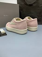 Rick Owens Low-Top Sneakers – Light Pink Canvas - 4
