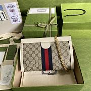 Gucci Ophidia small shoulder Beige And White Leather 26*17.5*8cm - 4