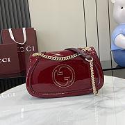Gucci Blondie shoulder bag in red leather 26.5cm - 1