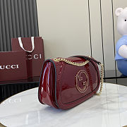 Gucci Blondie shoulder bag in red leather 26.5cm - 4