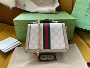 GUCCI Ophidia Supreme-Canvas and Leather Cross-Body Bag 17.5x13x6cm - 6