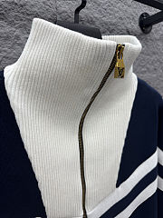 Knitted Cotton Sailor Blouson 1AHUGC - 6