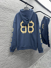 Balenciaga Crypto logo-print Distressed Hoodie  - 5