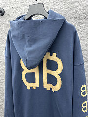Balenciaga Crypto logo-print Distressed Hoodie  - 4