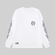 Chrome Hearts Las Vegas Sleeve Print Pocket Sweatshirt white - 1