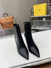 Fendi Logoed Heel REVERSE Leather Booties 8cm - 4
