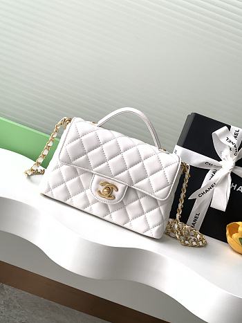 Chanel Mini Flap Bag White Gold 14x20x6 cm