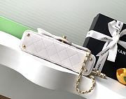 Chanel Mini Flap Bag White Gold 14x20x6 cm - 5