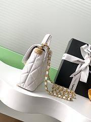 Chanel Mini Flap Bag White Gold 14x20x6 cm - 2