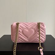 GG Marmont small shoulder bag Pink 26cm - 4
