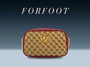 Gucci GG Marmont Canvas Leather Shoulder Bag size 24-13-7cm - 1