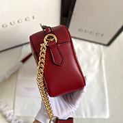 Gucci GG Marmont Canvas Leather Shoulder Bag size 24-13-7cm - 4